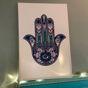 Hamsa Hand Earthbound Painting